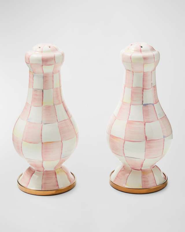 Rosy Check Large Salt & Pepper Shakers
